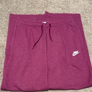 Nike Wide Leg Sweats. About 30 in length.